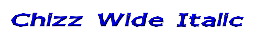 Chizz Wide Italic 