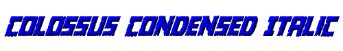 Colossus Condensed Italic 