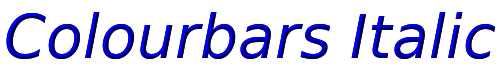 Colourbars Italic 