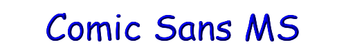 Comic Sans MS 