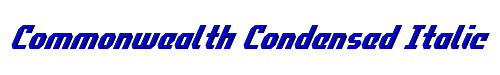 Commonwealth Condensed Italic 