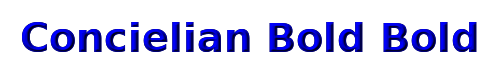Concielian Bold Bold 