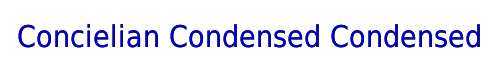 Concielian Condensed Condensed 