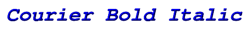 Courier Bold Italic 