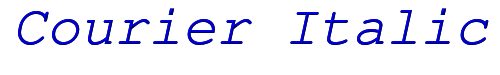 Courier Italic 