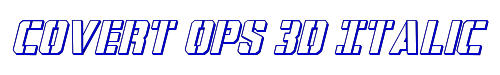 Covert Ops 3D Italic 