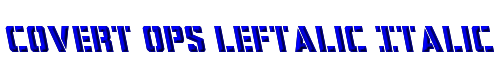 Covert Ops Leftalic Italic 