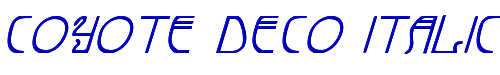 Coyote Deco Italic 