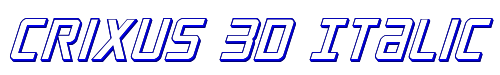 Crixus 3D Italic 