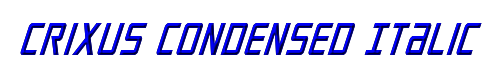 Crixus Condensed Italic 