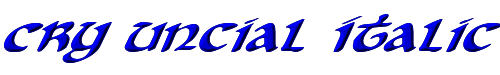Cry Uncial Italic 