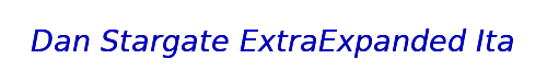 Dan Stargate ExtraExpanded Italic 