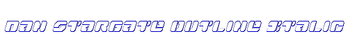 Dan Stargate Outline Italic 