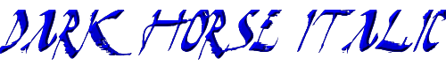 Dark Horse Italic 