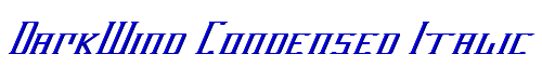 DarkWind Condensed Italic 