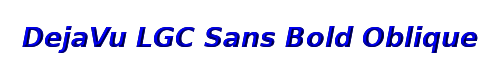 DejaVu LGC Sans Bold Oblique 
