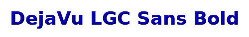 DejaVu LGC Sans Bold 