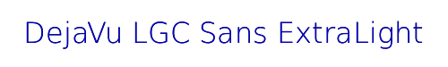DejaVu LGC Sans ExtraLight 