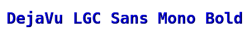 DejaVu LGC Sans Mono Bold 