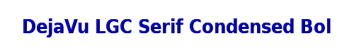 DejaVu LGC Serif Condensed Bold 