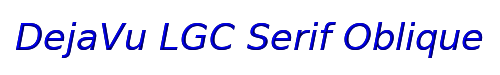 DejaVu LGC Serif Oblique 