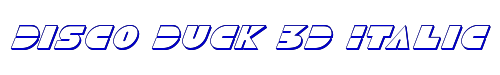 Disco Duck 3D Italic 