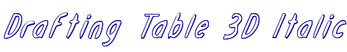 Drafting Table 3D Italic 