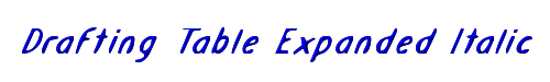Drafting Table Expanded Italic 