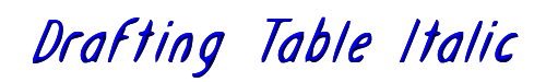 Drafting Table Italic 