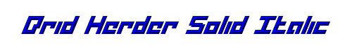 Drid Herder Solid Italic 