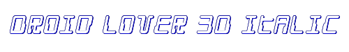 Droid Lover 3D Italic 