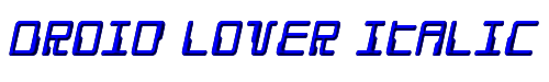 Droid Lover Italic 