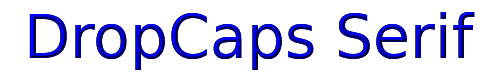 DropCaps Serif 