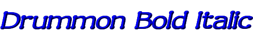 Drummon Bold Italic 