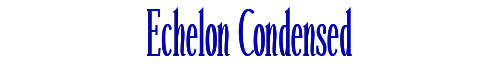 Echelon Condensed 
