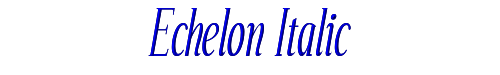 Echelon Italic 