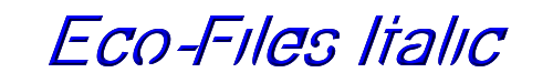 Eco-Files Italic 