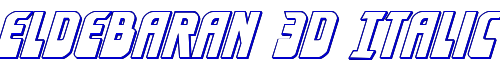 Eldebaran 3D Italic 