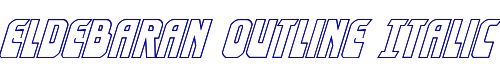 Eldebaran Outline Italic 