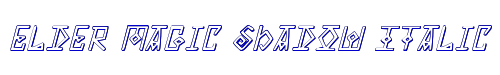 Elder Magic Shadow Italic 