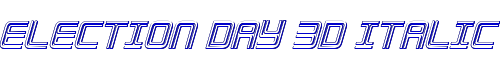 Election Day 3D Italic 