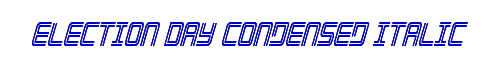 Election Day Condensed Italic 