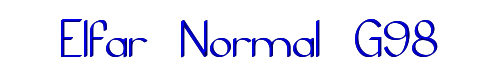 Click to use Elfar Normal G98 Elfar Normal G98