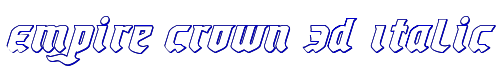 Empire Crown 3D Italic 