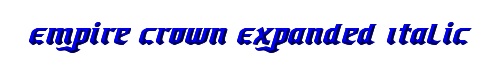 Empire Crown Expanded Italic 