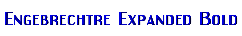Click to use Engebrechtre Expanded Bold Engebrechtre Expanded Bold