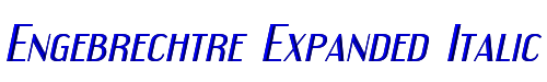 Engebrechtre Expanded Italic 