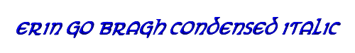 Erin Go Bragh Condensed Italic 