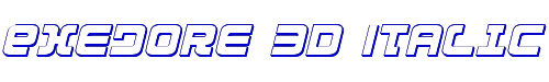 Exedore 3D Italic 