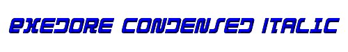 Exedore Condensed Italic 